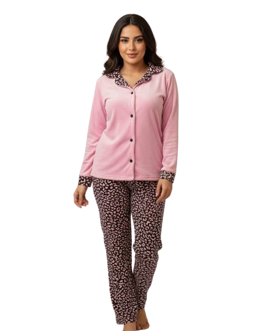 بيجامه قطيفه وشين بينك